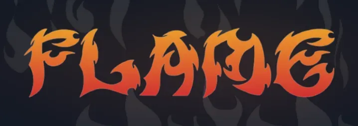 Flame banner