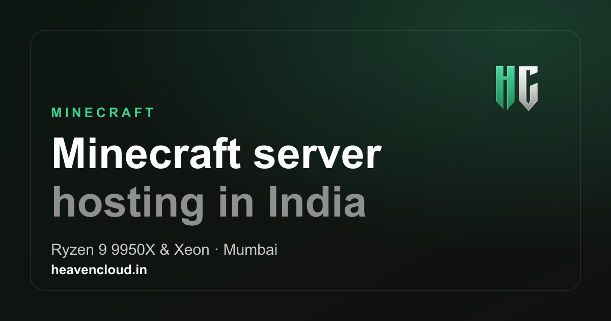 Best Minecraft Server Hosting India 2026 Comparison